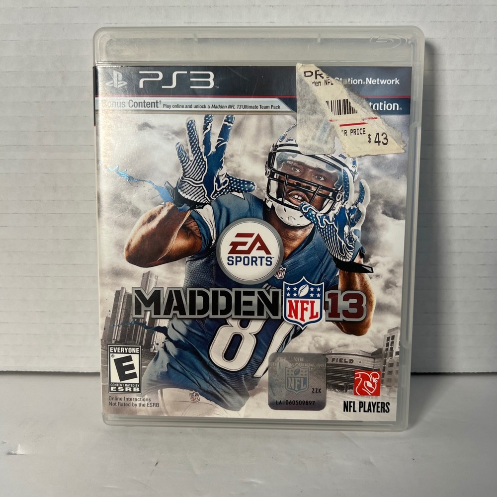 Madden NFL 13 Sony PlayStation 3 PS3 EA Sports Football Game BLUS-30973